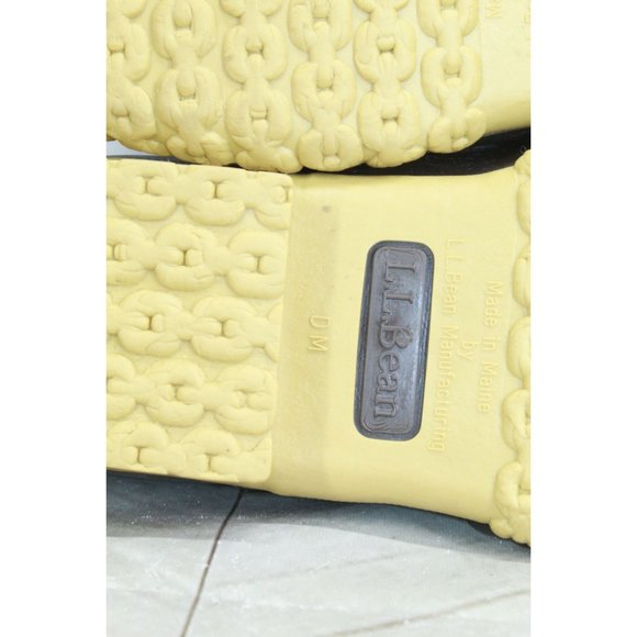 LL Bean Brown Leather Rubber Moc Gum Shoe Low Top Ankle Boots 8 M - Picture 10 of 10